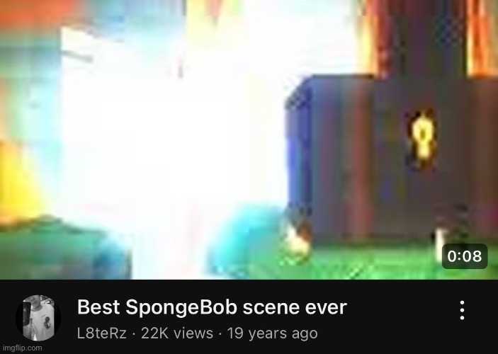 remember when SpongeBob got smited out of existence? definitely the best SpongeBob scene | made w/ Imgflip meme maker