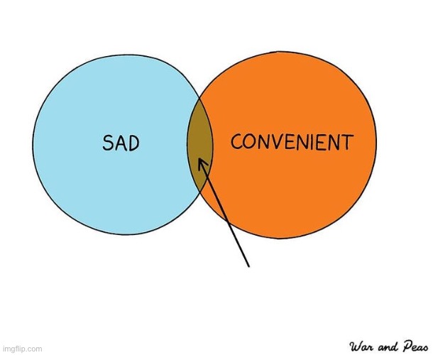 Sadly convenient | image tagged in sadly convenient | made w/ Imgflip meme maker