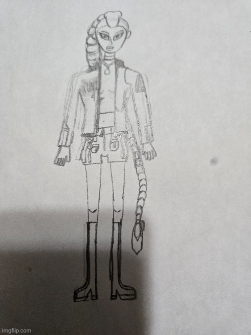 Here's a drawing of Rumi from K-Pop Demon Hunters! | image tagged in drawings,kpop demon hunters,fanart | made w/ Imgflip meme maker