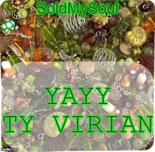 YIPPEE | YAYY TY VIRIAN | image tagged in soldmysoul announcement temp,yay | made w/ Imgflip meme maker