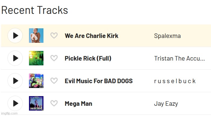 only peak music on my playlist ✌ | made w/ Imgflip meme maker