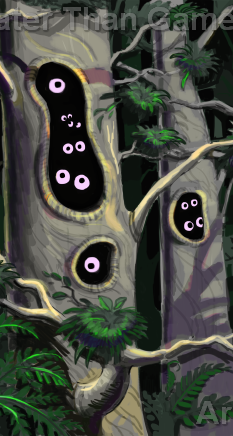 Eyes Watch From Trees Blank Meme Template