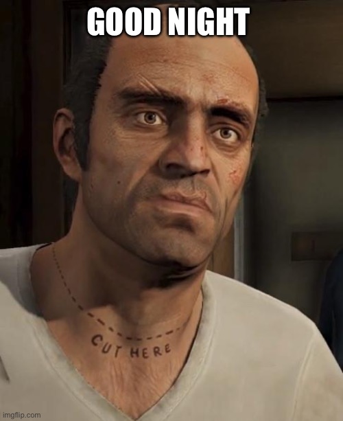 Trevor | GOOD NIGHT | image tagged in trevor | made w/ Imgflip meme maker