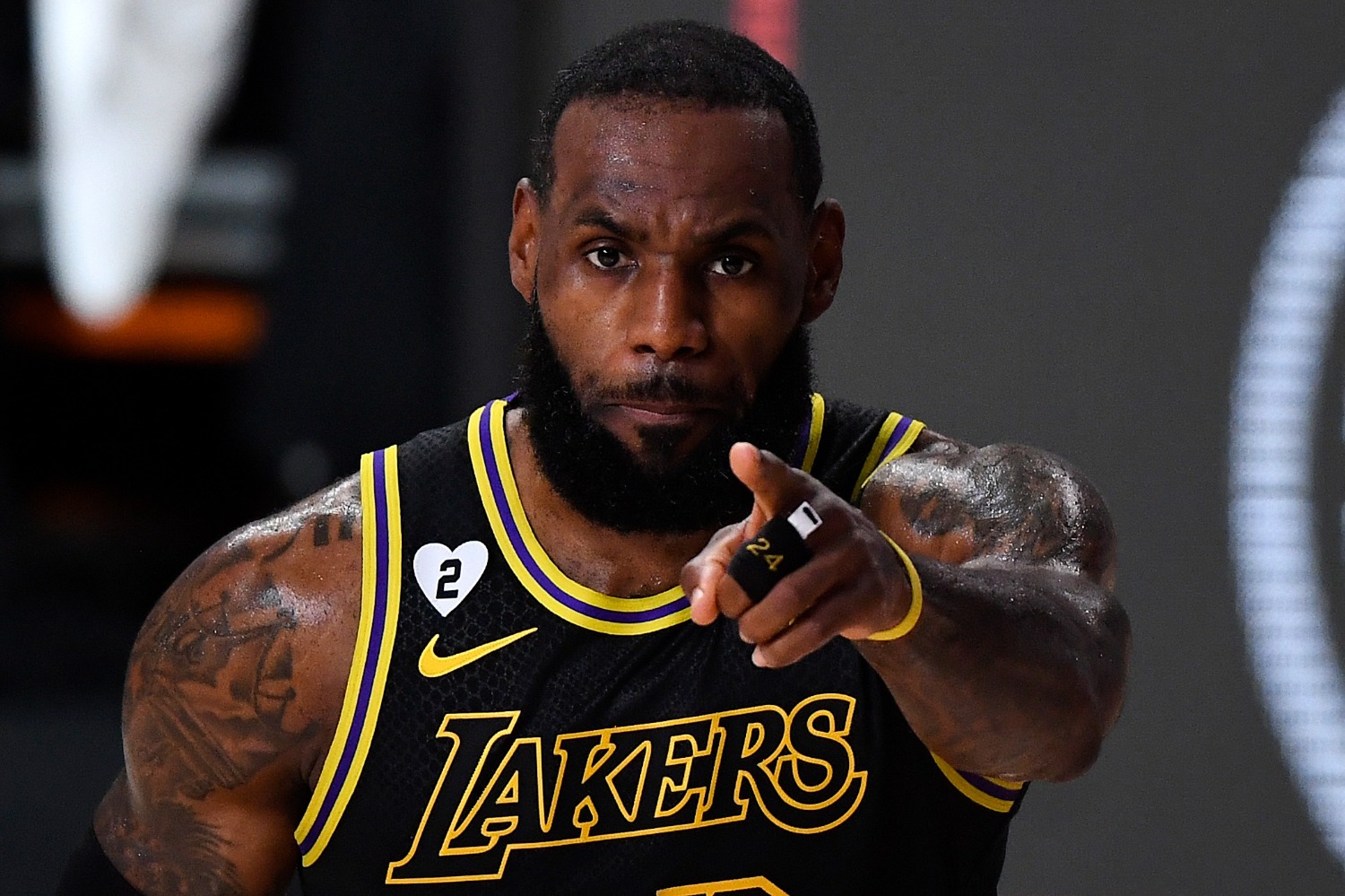 Lebron pointing you Blank Meme Template