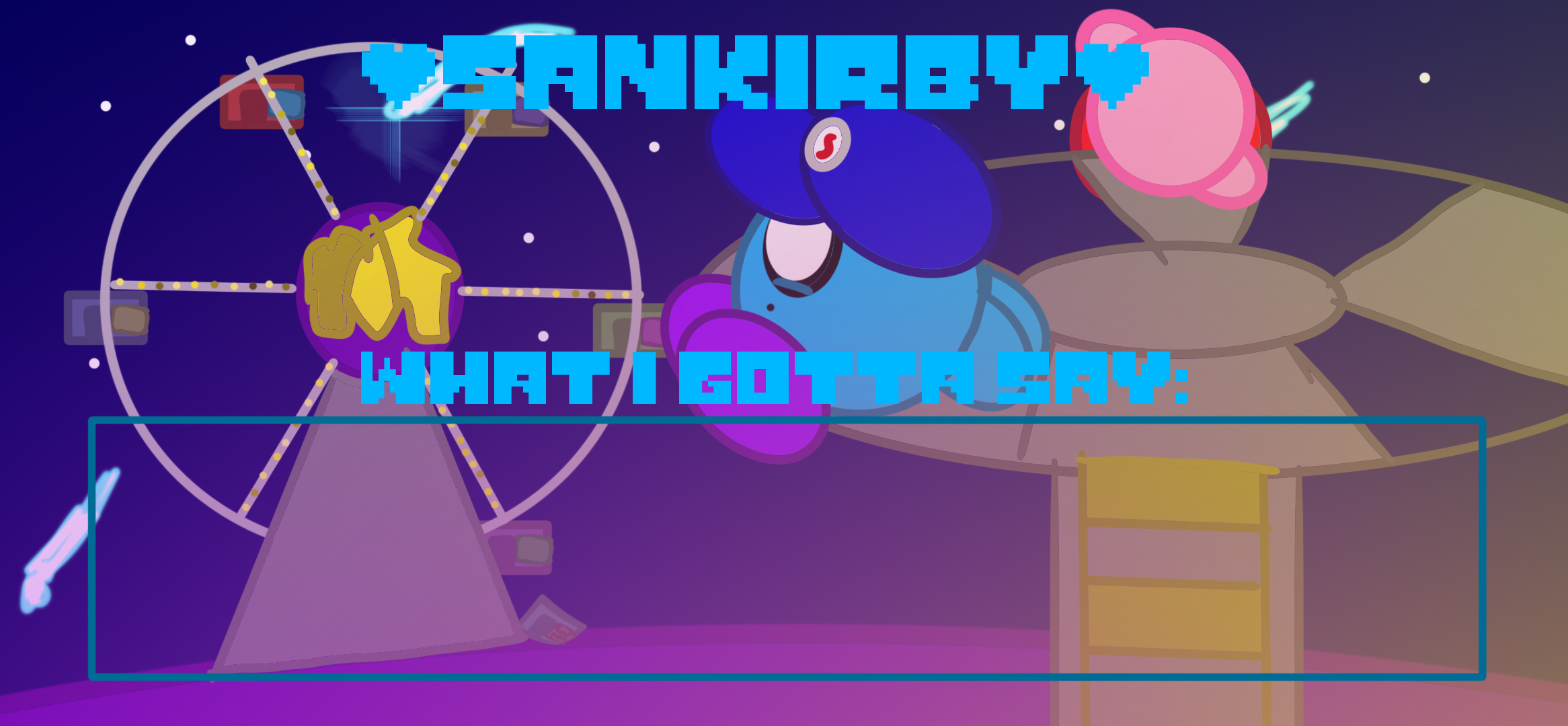 High Quality Sankirby announcement temp Blank Meme Template