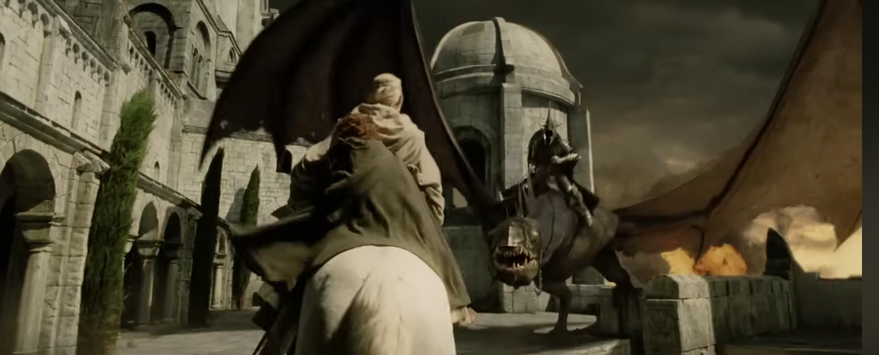 Gandalf vs. Witch King Blank Meme Template