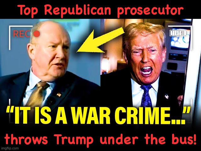 https://m.youtube.com/watch?v=osOZc2yRhWU | Top Republican prosecutor; throws Trump under the bus! | made w/ Imgflip meme maker