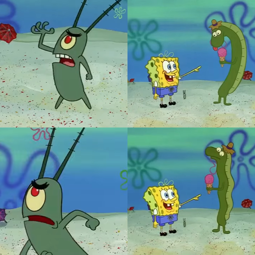 Spongebob Let him have it Blank Meme Template