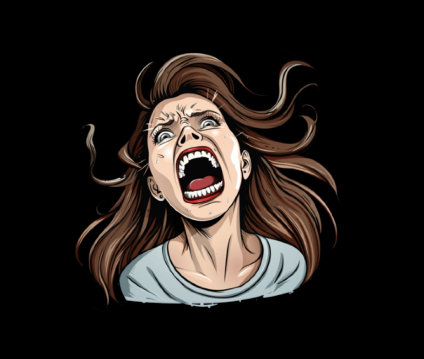 The Screamer Blank Meme Template