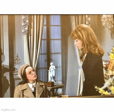 A chat with stepmom-Columbo-1971 | image tagged in gifs,columbo,lee grant,patricia mattick,pattye mattick,1971 tv | made w/ Imgflip images-to-gif maker