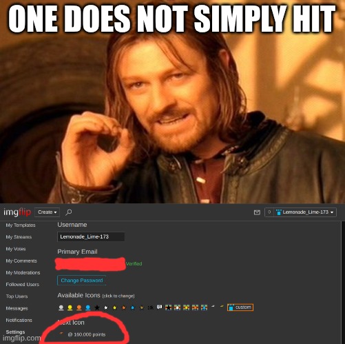 ONE DOES NOT SIMPLY HIT | image tagged in memes,one does not simply | made w/ Imgflip meme maker