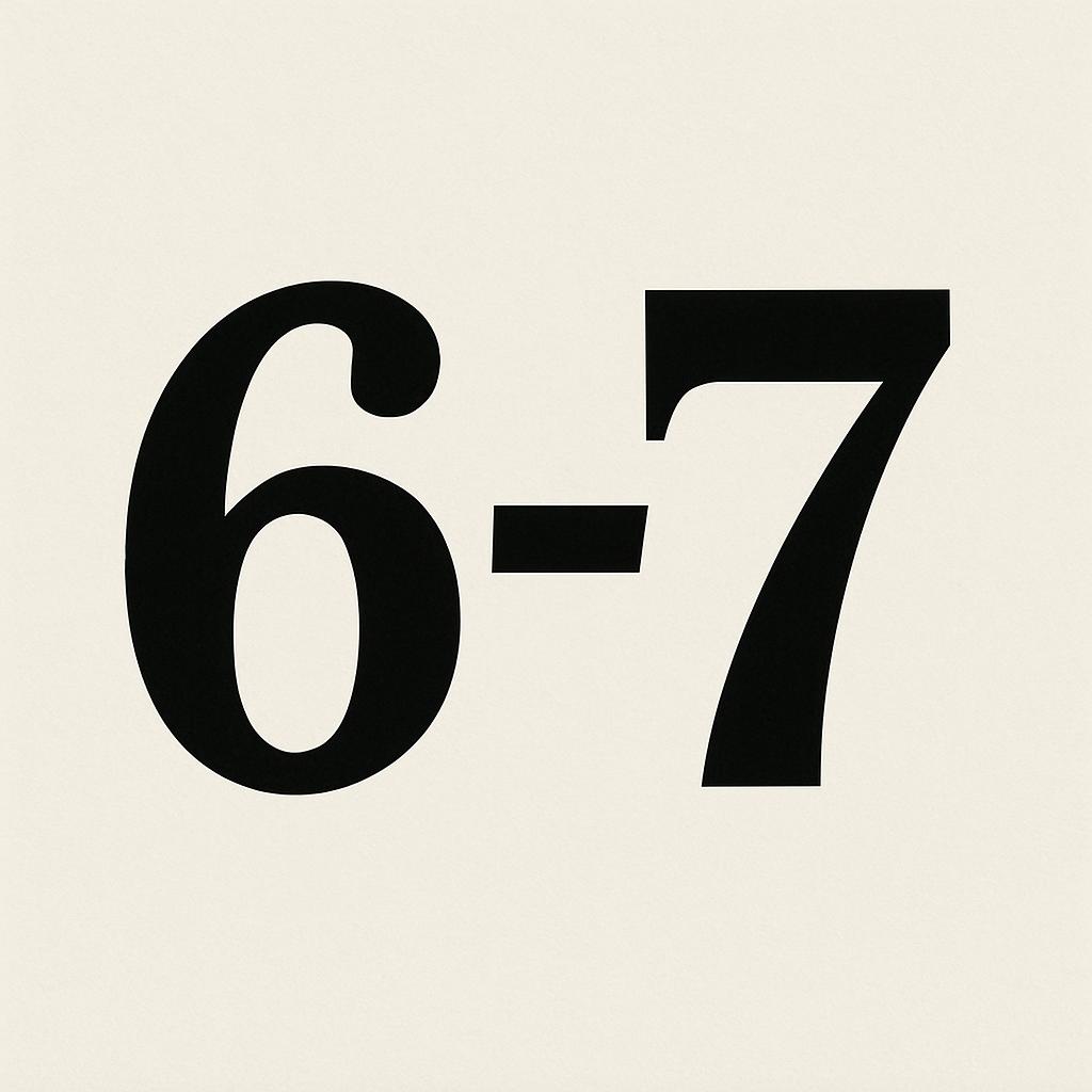 6-7 be like Blank Meme Template