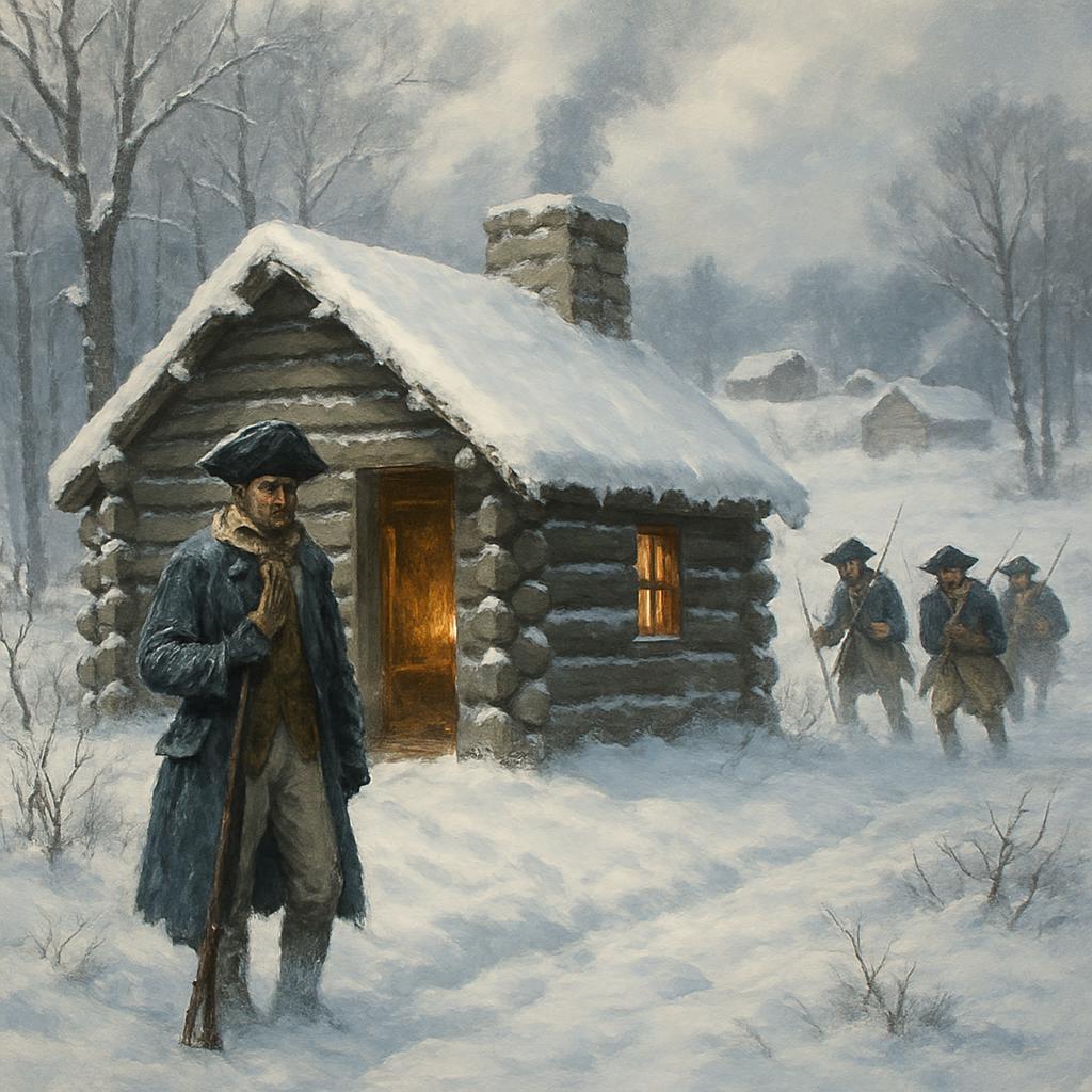 Winter at Valley Forge Blank Meme Template