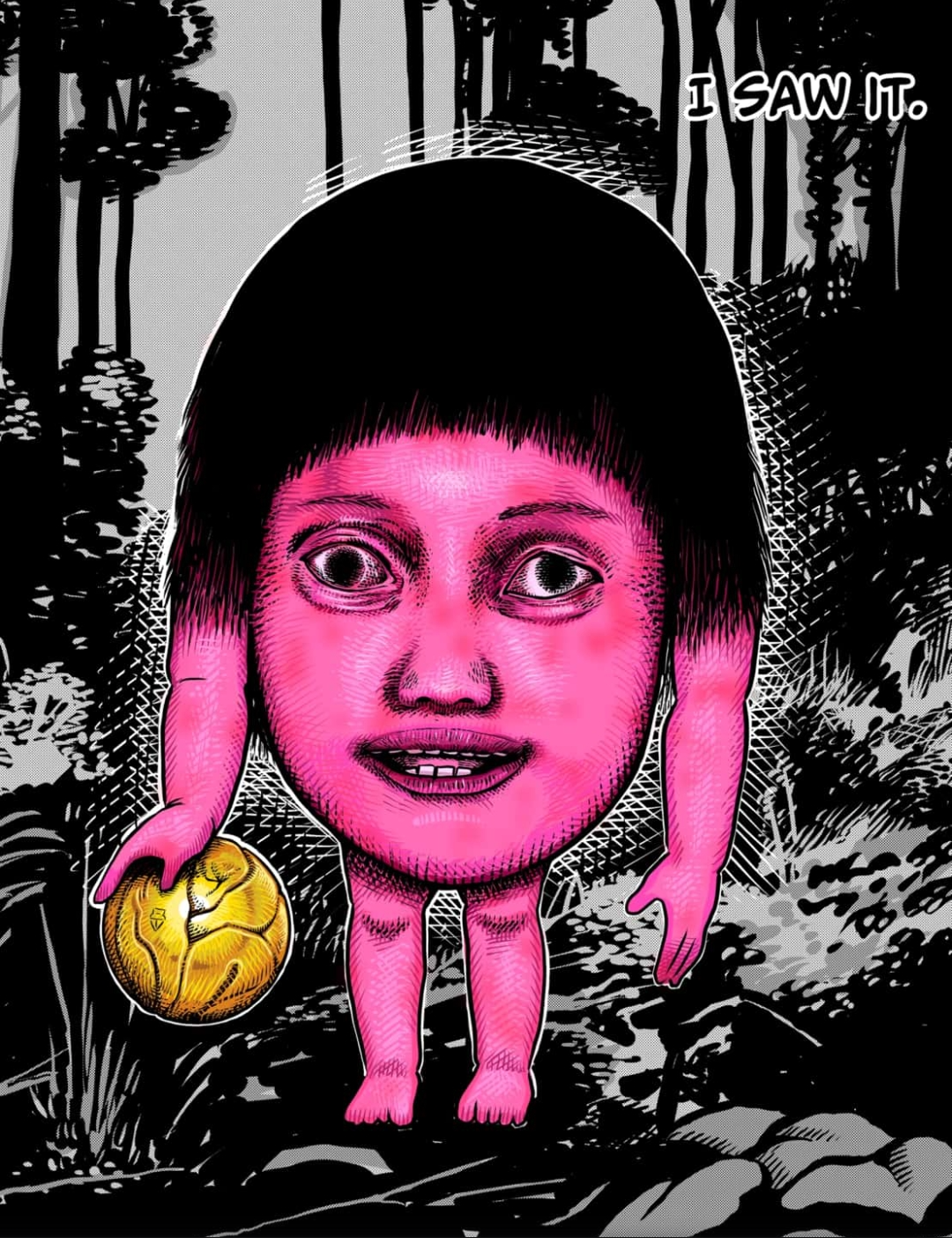 Creepy and Freaky Blank Meme Template