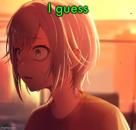 Shiho Mizu5 | I guess | image tagged in shiho mizu5 | made w/ Imgflip meme maker