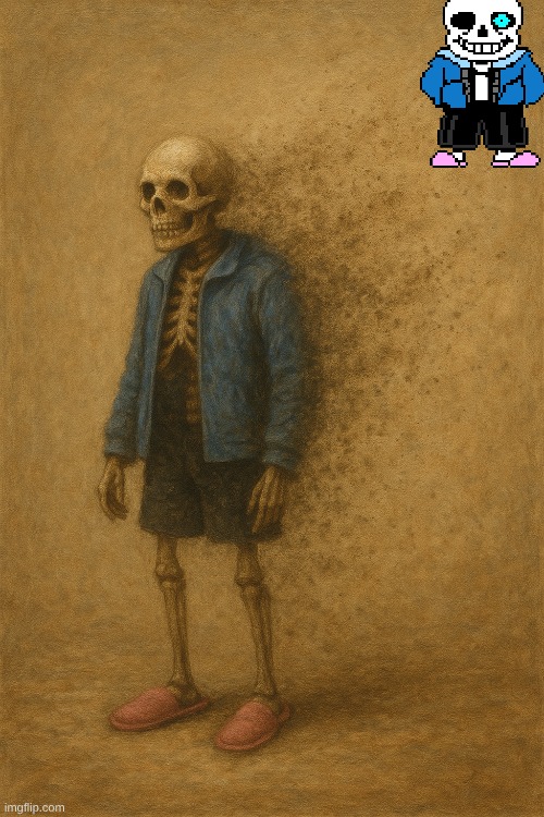 *(the sans appears to be sansing, you shan't disturb them.) | image tagged in sans | made w/ Imgflip meme maker