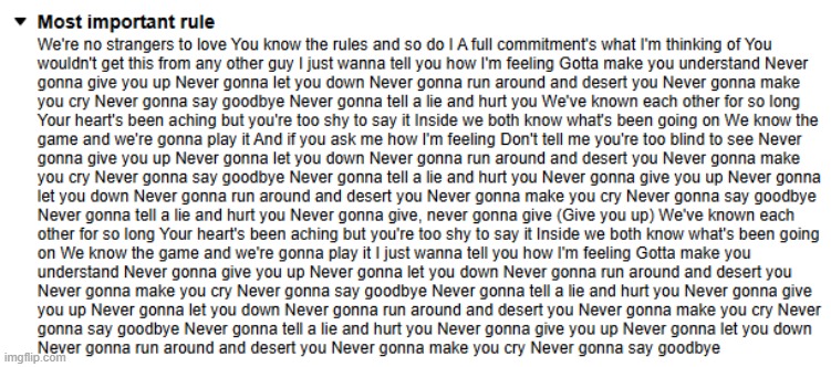 just got rickrolled by a stream's rule. fml | image tagged in imgflip | made w/ Imgflip meme maker