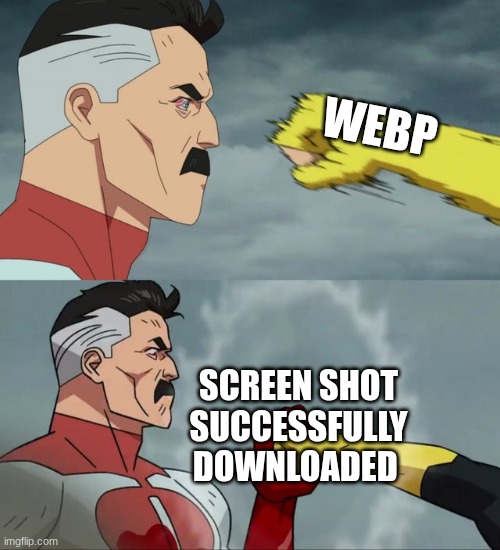 Omni Man blocks punch | WEBP SCREEN SHOT SUCCESSFULLY DOWNLOADED | image tagged in omni man blocks punch | made w/ Imgflip meme maker