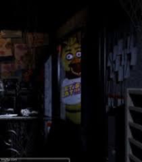 still hungry | image tagged in chica looking in window fnaf | made w/ Imgflip meme maker