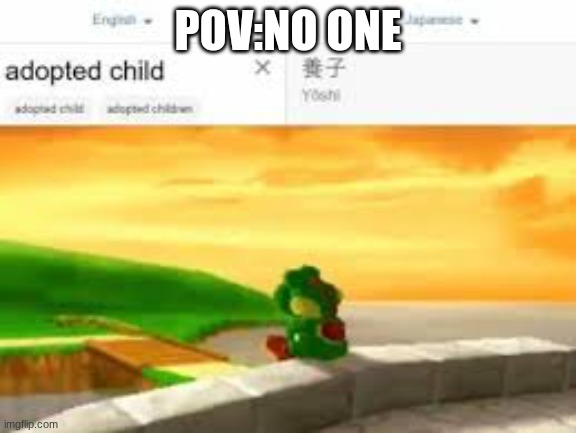 Yoshi up for bid | POV:NO ONE | image tagged in yoshi up for bid | made w/ Imgflip meme maker