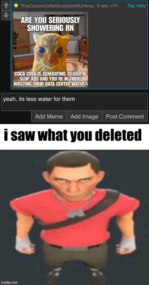 image tagged in i saw what you deleted scout | made w/ Imgflip meme maker