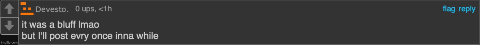 what... devesto just commented this... | made w/ Imgflip meme maker