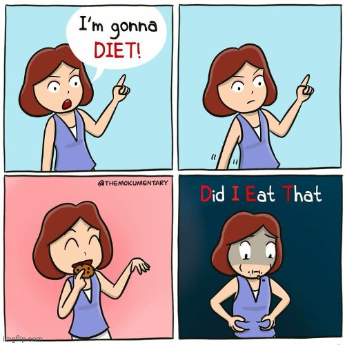 Cookie diet | image tagged in diet,liar,cookies,cookie,comics,comics/cartoons | made w/ Imgflip meme maker