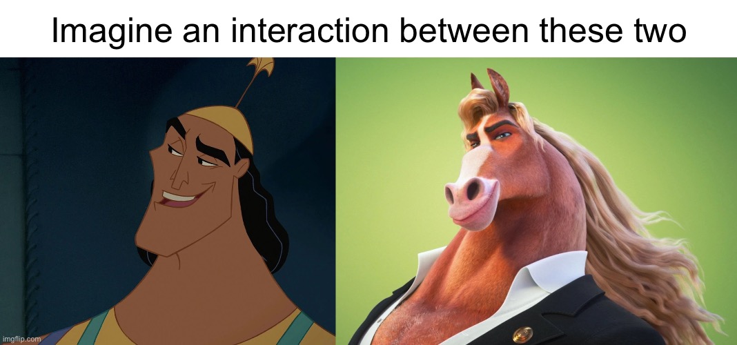 Zootopia 2 meme | Imagine an interaction between these two | image tagged in disney,zootopia,kronk | made w/ Imgflip meme maker
