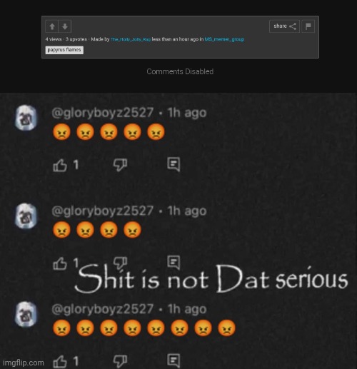 image tagged in shit is not dat serious | made w/ Imgflip meme maker
