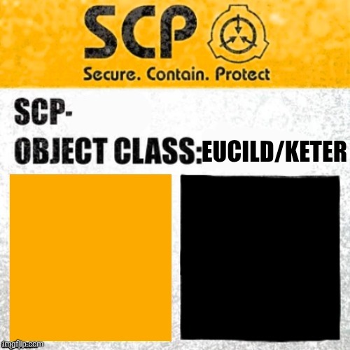 SCP Euclid/keter Blank Meme Template