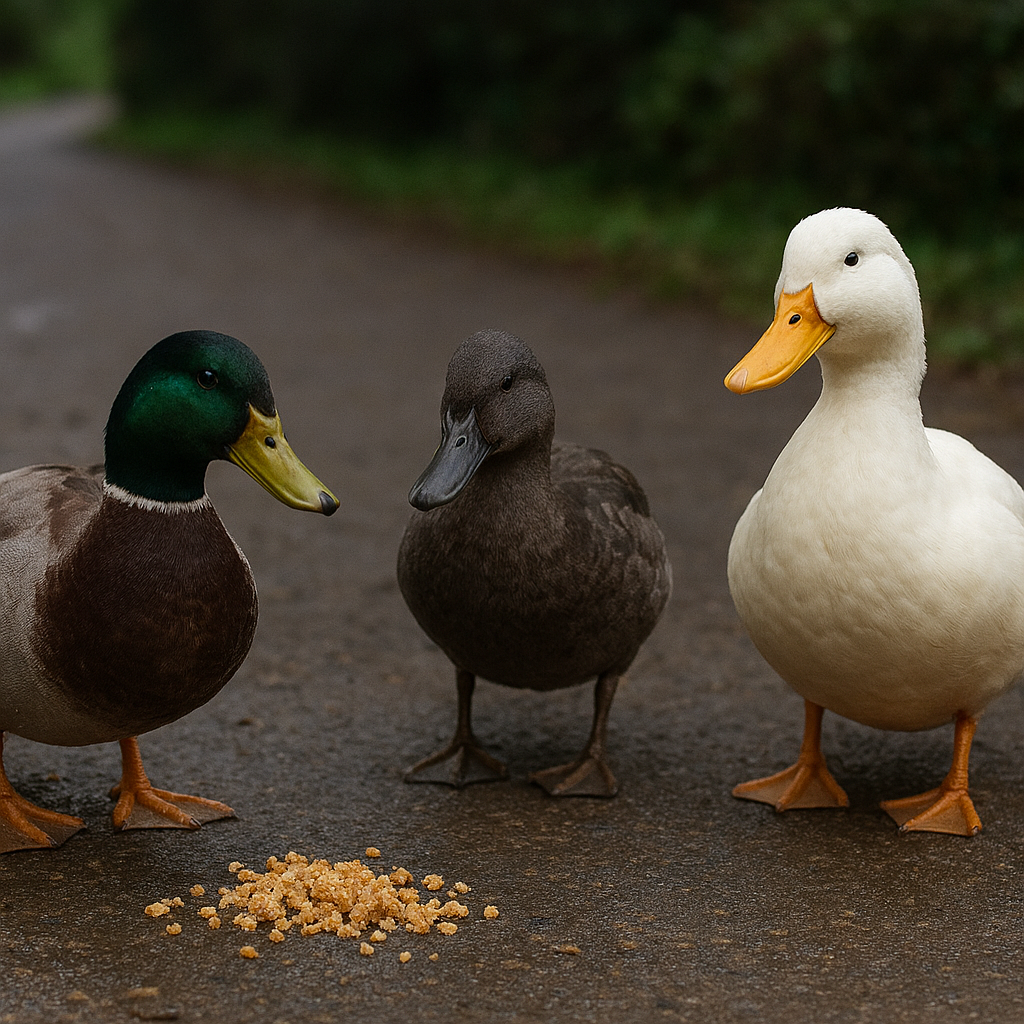 Emo the duck (The gray duck) Blank Meme Template