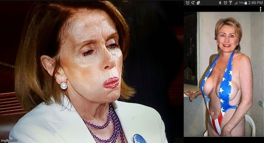 image tagged in nancy pelosi pb sandwich,hillary clinton | made w/ Imgflip meme maker