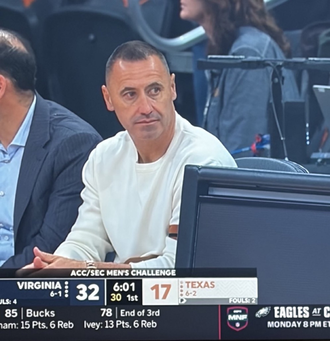 Sark watching hoops team lose Blank Meme Template