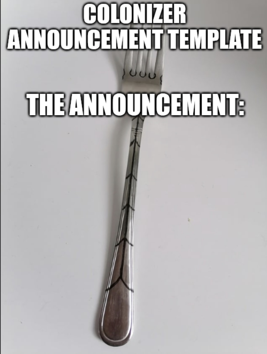 High Quality Colonizer announcement Blank Meme Template