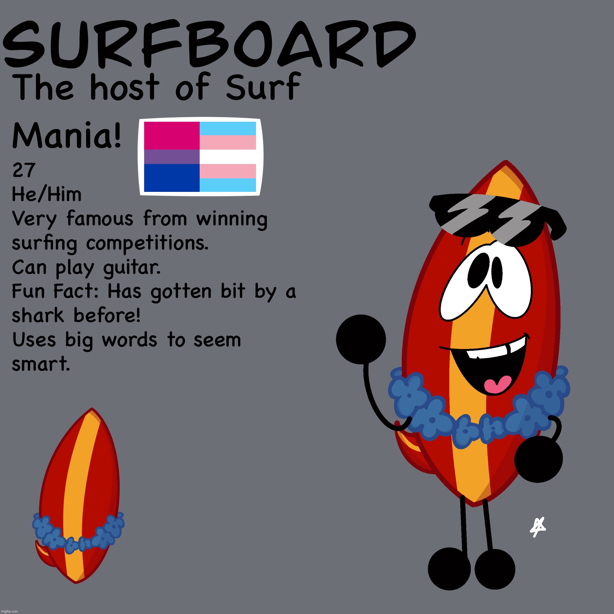 Silly lil ref sheet for one of my osc ocs! | made w/ Imgflip meme maker