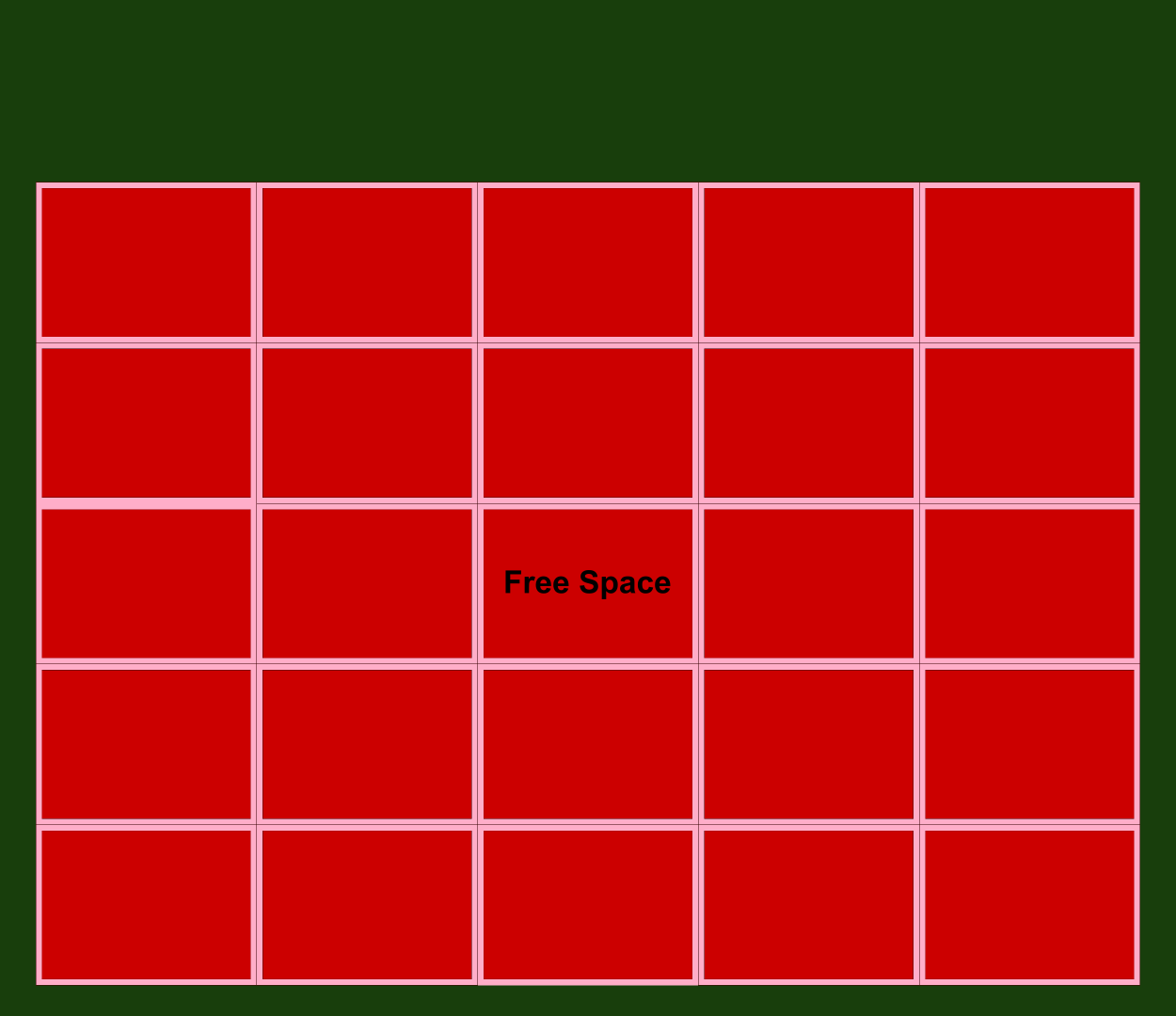 Blank Bingo Blank Meme Template