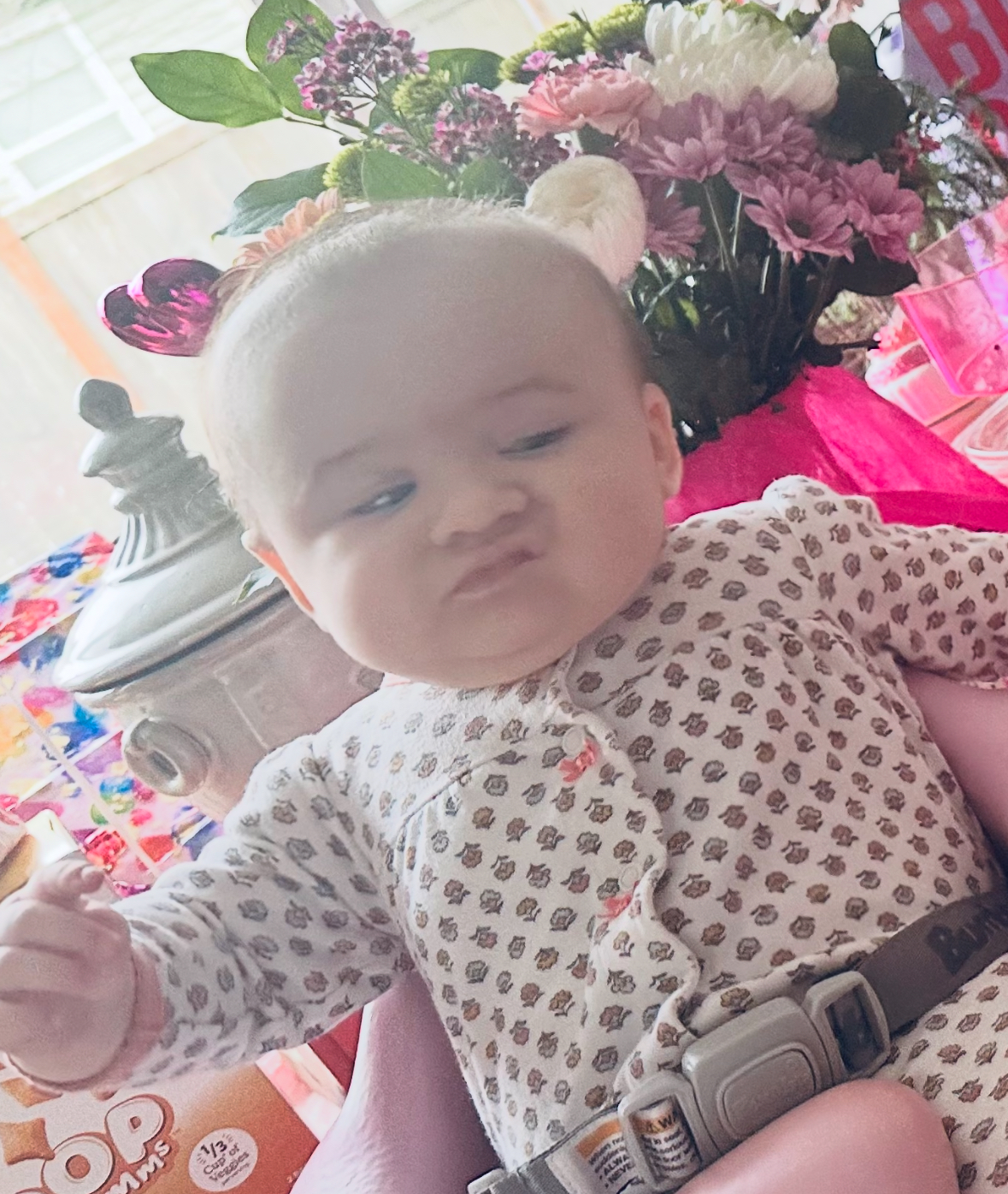 Baby side eye Blank Meme Template