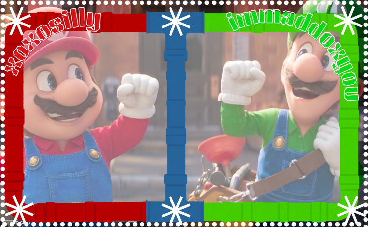 High Quality immaddoxyou and xoxosilly shared temp Blank Meme Template