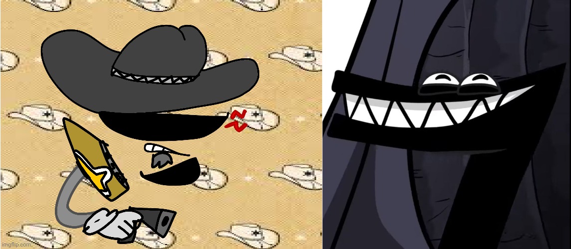 I want to watch a battle between these two | image tagged in cowboy divvy,goober d | made w/ Imgflip meme maker