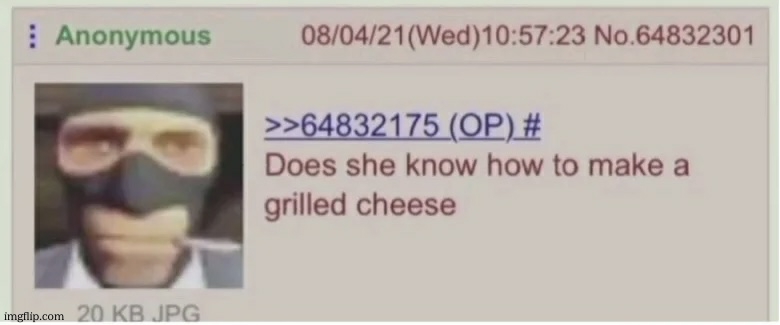 Does she know how to make a grilled cheese | image tagged in does she know how to make a grilled cheese | made w/ Imgflip meme maker