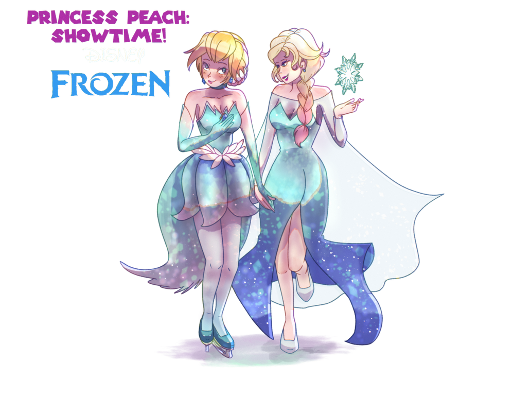 peach x elsa Blank Meme Template