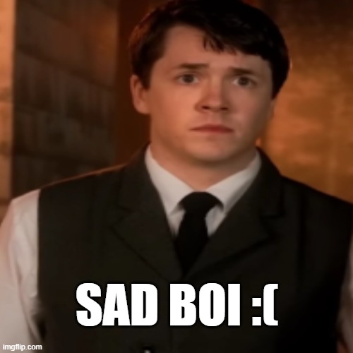 SAD BOI :( | image tagged in top 5 saddest photos in da world | made w/ Imgflip meme maker
