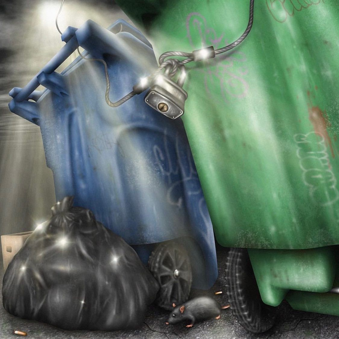 trash Blank Meme Template