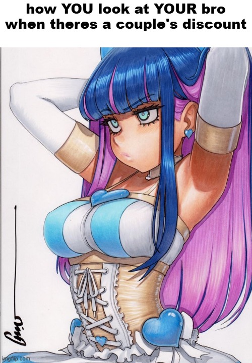 how YOU look at YOUR bro when theres a couple's discount | made w/ Imgflip meme maker