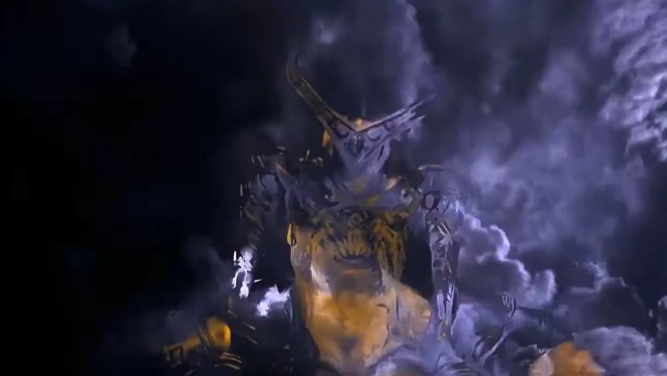 Final boss of Mortal Kombat movie 1995 Blank Meme Template