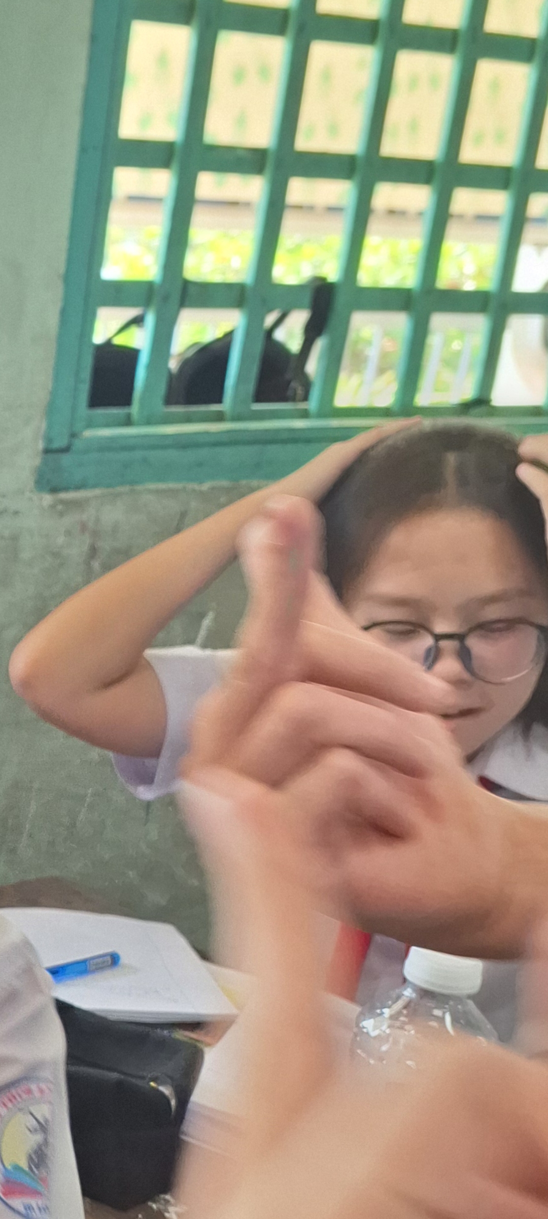 Low quality surprised girl Blank Meme Template