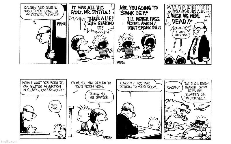 image tagged in calvin and hobbes,comics | made w/ Imgflip meme maker