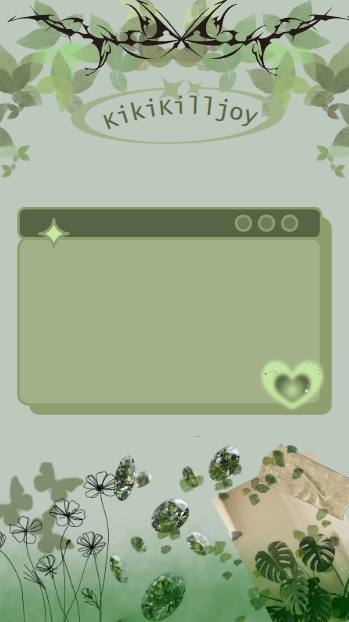 High Quality Kiki's green y2k temp Blank Meme Template