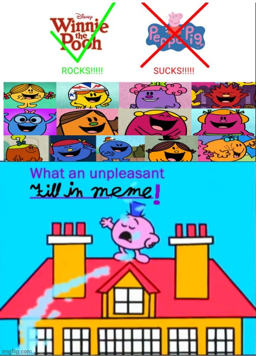 Why did you do that Olivia? | image tagged in mr impossible meme,peppa pig,cringe,deviantart,oh wow are you actually reading these tags | made w/ Imgflip meme maker