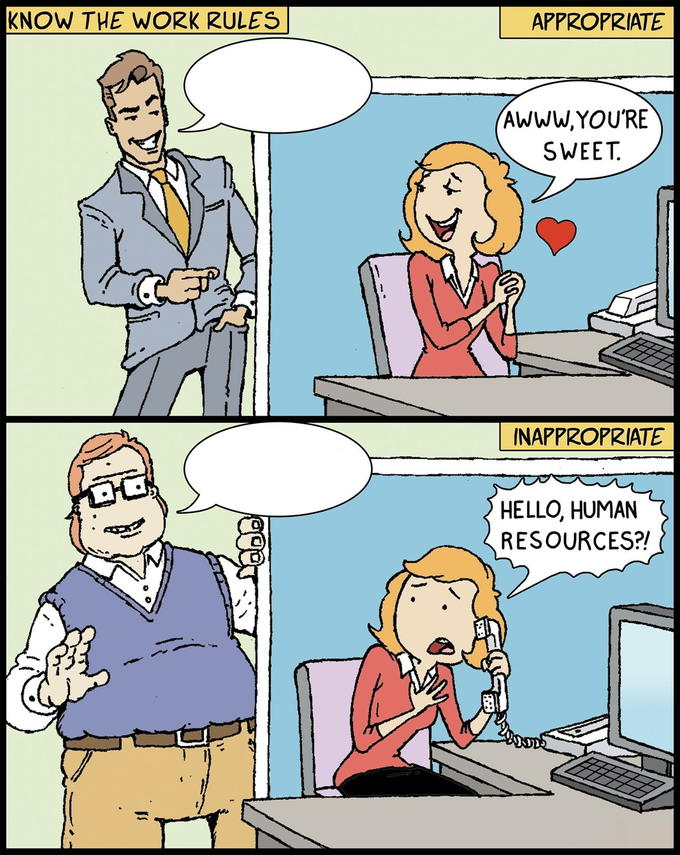 appropriate vs inappropriate Blank Meme Template